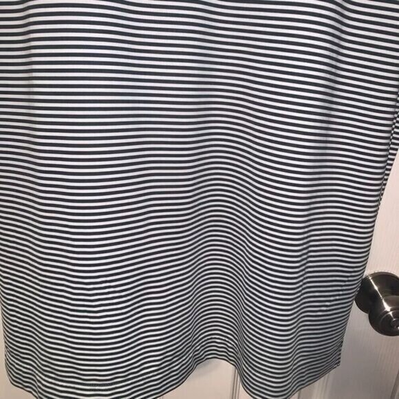 FootJoy Green White Stripe Pullover Collared Athletic Golf Shirt Men Size Large - Picture 4 of 7